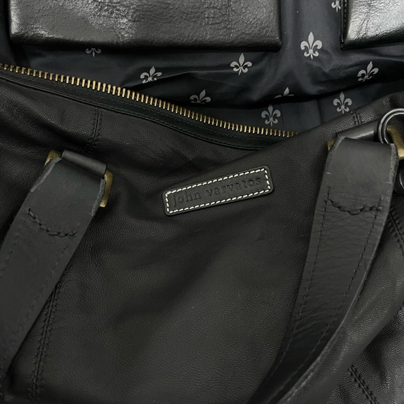 John Varvatos Morrison Leather Duffel Bag - Picture 16 of 16